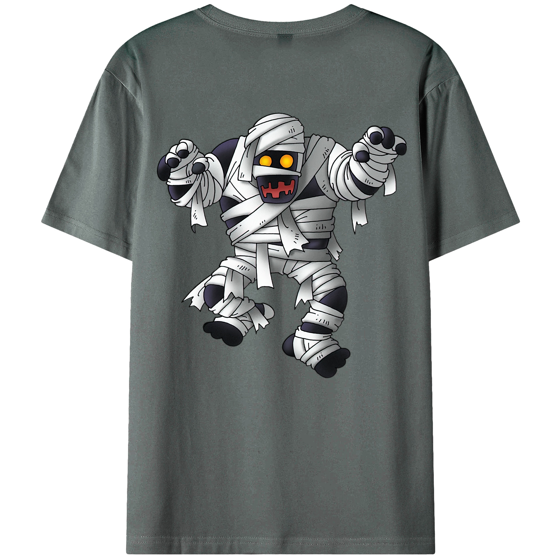 （画像用） ドラゴンクエスト Doragon Kuesuto Dragon Quest 綿100％ メンズ半袖Tシャツ（バックプリント） 通気性